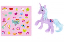 Mini unicorn figurine with mix stickers