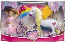 Princess doll with a unicorn - gift box