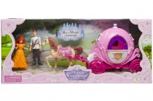 The royal couple in a carriage - a set of toys