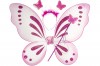 Strój wróżki - skrzydła motyla, opaska, różdżka