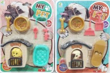 Dog toy with doghouse and accessories XL