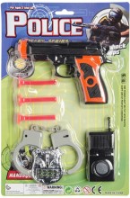 Pistol with accessories - police set