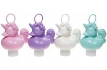 Bath duck with a pendant, unicorn pastels
