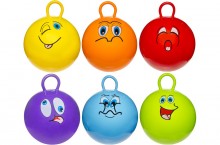 Jumping ball happy faces - 45 cm