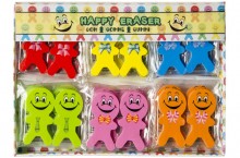 Happy erasers - set of 2