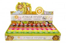 Wild animals plastic stamps