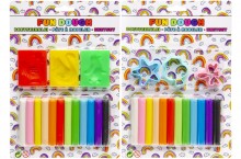 Play dough - set of 12 colors + 3 molds
