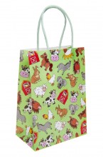 Farm animals gift bag - 16 x 22 x 9 cm