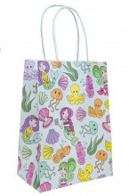Mermaid gift bag - 16 x 22 x 9 cm