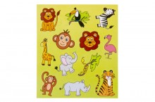 A set of 12 stickers - Wild animals
