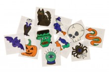 Halloween tattoos for children - 12 pieces