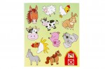 A set of 12 stickers - Farm animals
