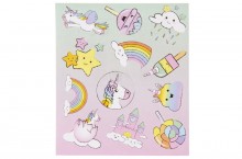A set of 12 stickers - Unicorn