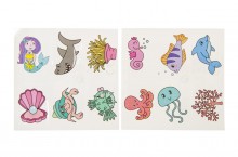 Set of 6 tattoos - Sea Animals