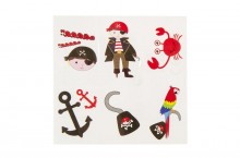 Set of 6 tattoos - Pirates