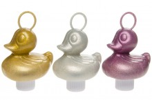 Bath duck with a pendant, large glitter