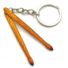 Keychain of drumsticks