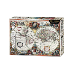 Retro Mapa Świata Orbis Terrarum - Podróż przez Historię w 1000 Elementach