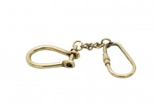 Key ring exclusive - shackle - brass