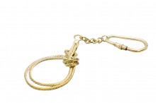 Exclusive key ring - knot - brass