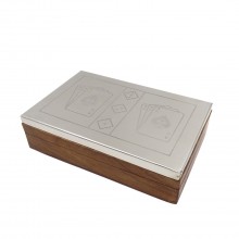 Dice and 2 decks of cards in a box