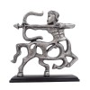 Стрелец - декоративная фигурка из металла на деревянной основе