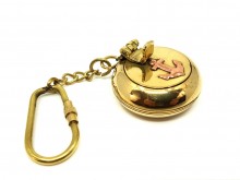 Brass nautical ashtray keychain