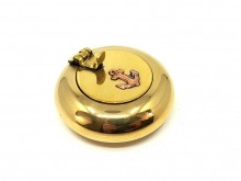 Marine brass ashtray 5.5 cm