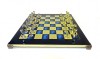 Ekskluzywne, duże klasyczne szachy metalowe Stauton ,36x36cm