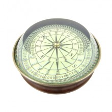 Brass lenticular compass