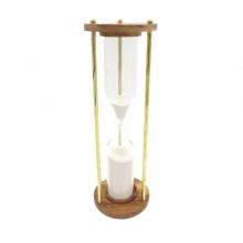 Brass and wooden hourglass XXL