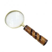 Brass magnifier - horn handle