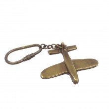 Airplane keychain - metal
