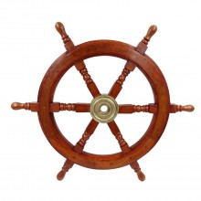 Wooden steering wheel - 60 cm