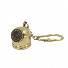 Exclusive keyring - diver's helmet with compass - ...