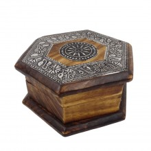 Wooden casket with ornaments