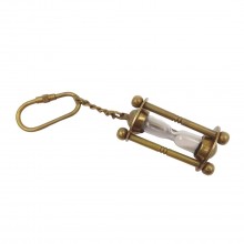 Key ring exclusive - hourglass - brass