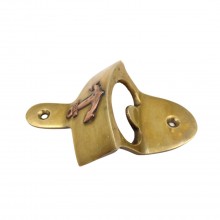 Bottle opener with an anchor - brass