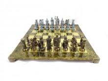 Large, exclusive brass chess pieces - Archers ...