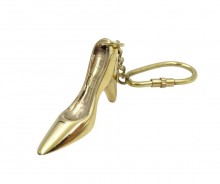 Princess keychain - brass shoe