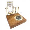 Настольный набор «Песочные часы», компаса и подставки для ручек