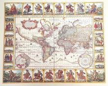 Historical Map of the World - Nova Totius ...