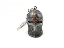 Knight's helmet keychain