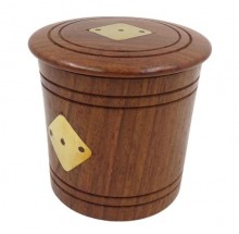 Wooden Dice in a Barrel