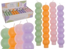 Table candle - pastel bubbles