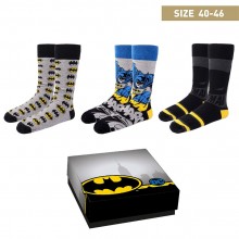 Batman socks 3 pairs size 40-46