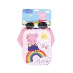 Cap with visor + sunglasses Peppa Pig - licensed product