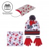 Set of Minnie Mouse chimney cap gloves - licensed product size 4-8 years (53 cm)