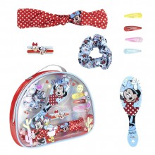 Minnie Mouse cosmetic bag with hair accessories - ...