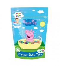 Peppa Pig színező fürdőpasztilla - 9 db